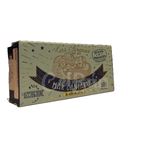  Le Acciughine - Filetti di Alici del Mar Cantabrico Las Sirenas Selezione Oro - 50g